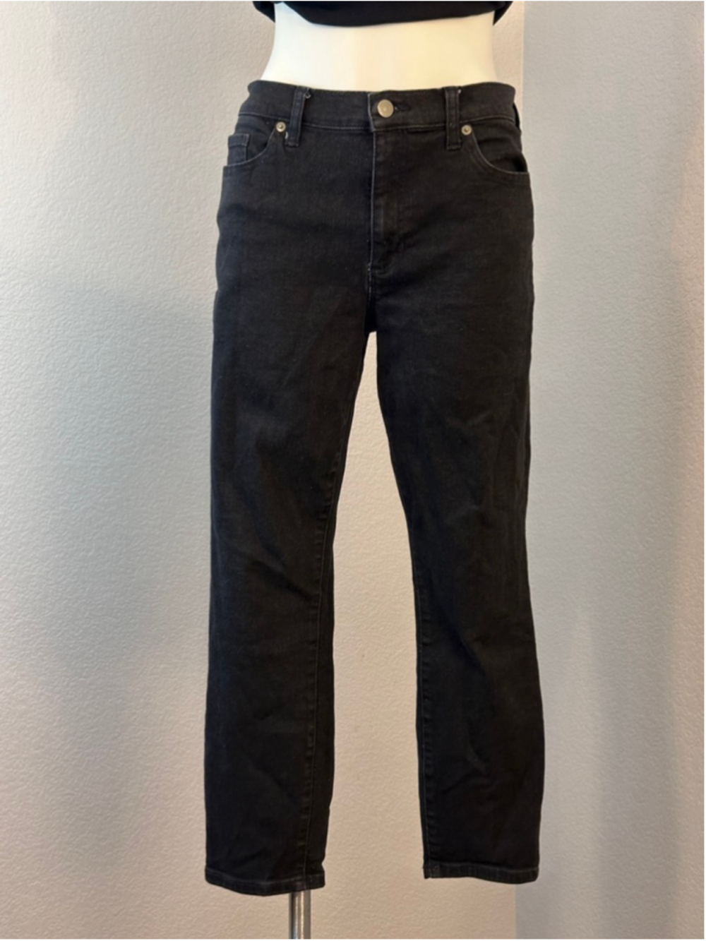 Women's Banana Republic Black Skinny Fit Jeans Petite | Size 12P/31P